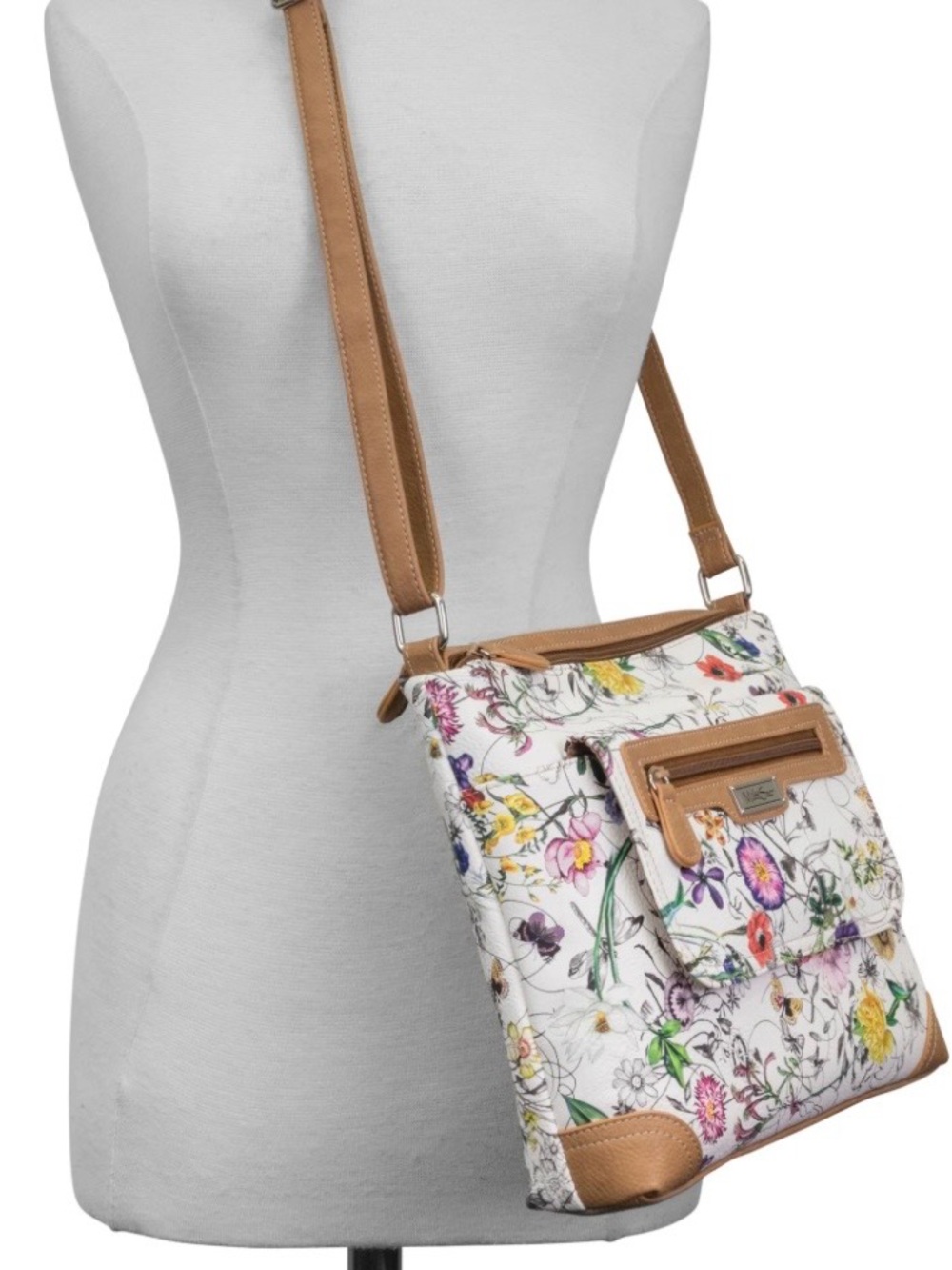 Stone Mountain Accessories Quilted Floral Crossbody Bag